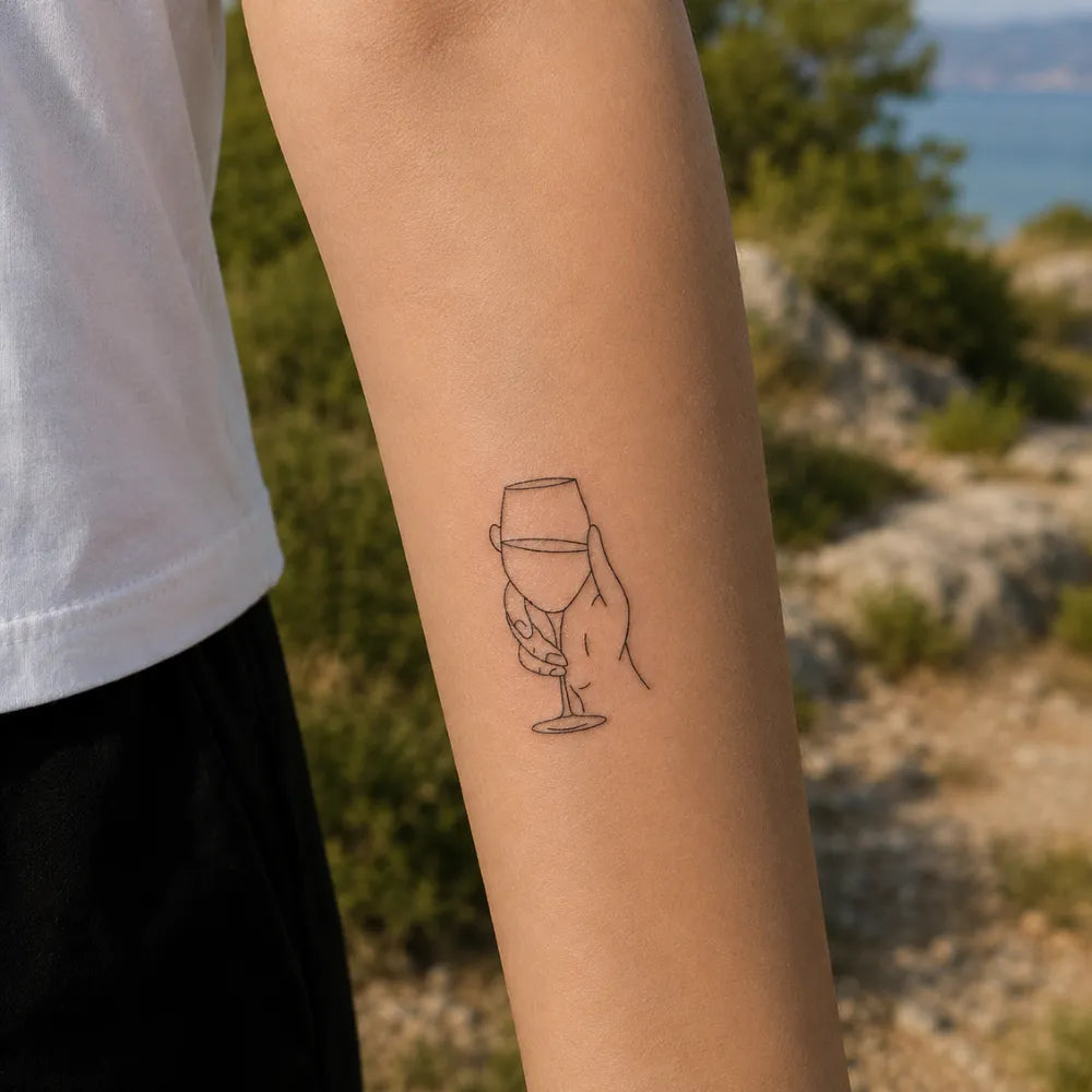 SafeTatt — Toasting Hand · fotografie tetování na kůži