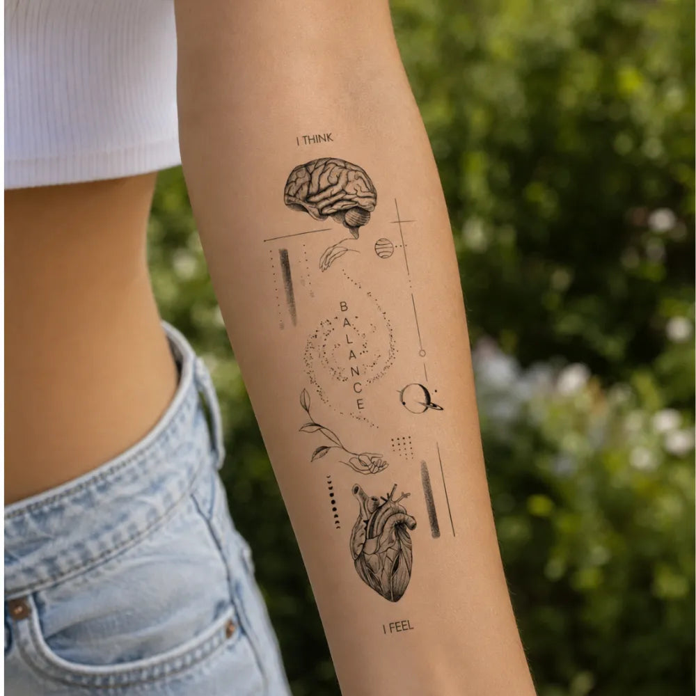 SafeTatt — Balance of Mind & Heart · fotografie tetování na kůži