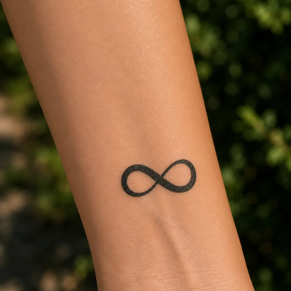 SafeTatt — Infinity Loop · fotografie tetování na kůži