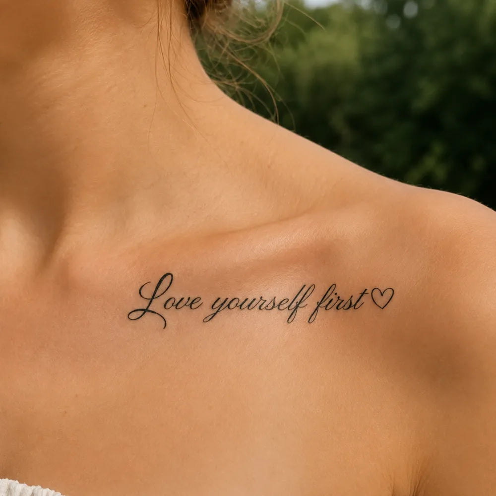 SafeTatt — Love Yourself · fotografie tetování na kůži