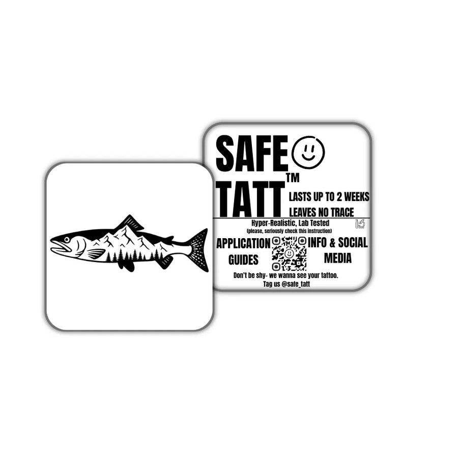 Mountain Fish Silhouette