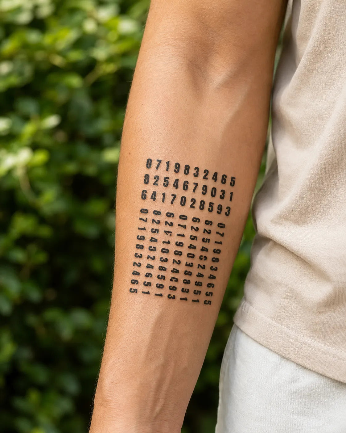 SafeTatt — Ink Digits · fotografie tetování na kůži
