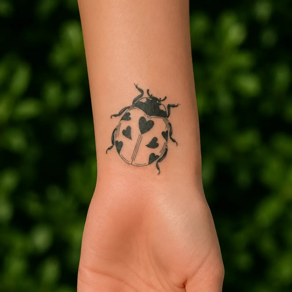 SafeTatt — Love Ladybug · fotografie tetování na kůži