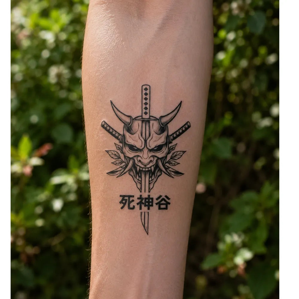 SafeTatt — Oni Blade · fotografie tetování na kůži