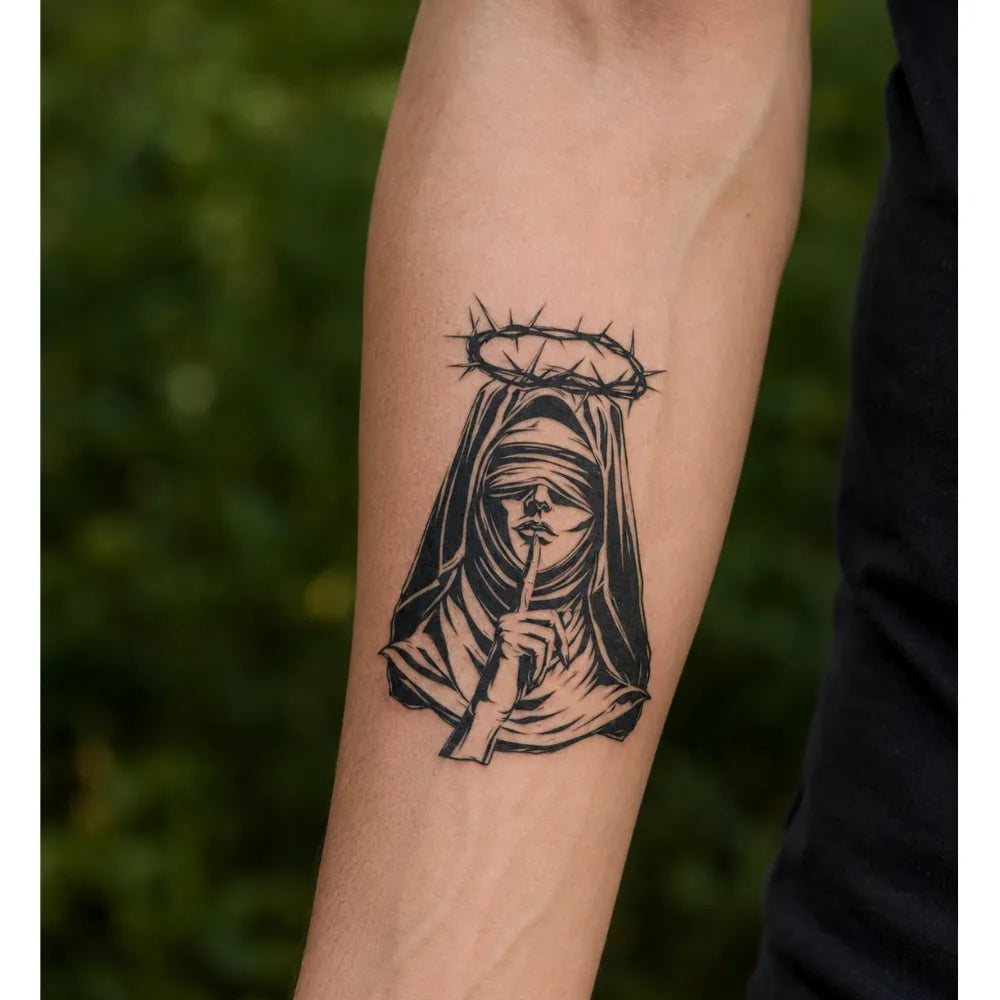 SafeTatt — Saint · fotografie tetování na kůži